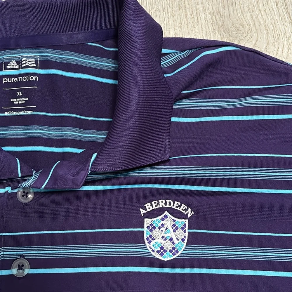 🔥BUNDLESALE XL Adidas pure motion Aberdeen golf club performance polo shirt